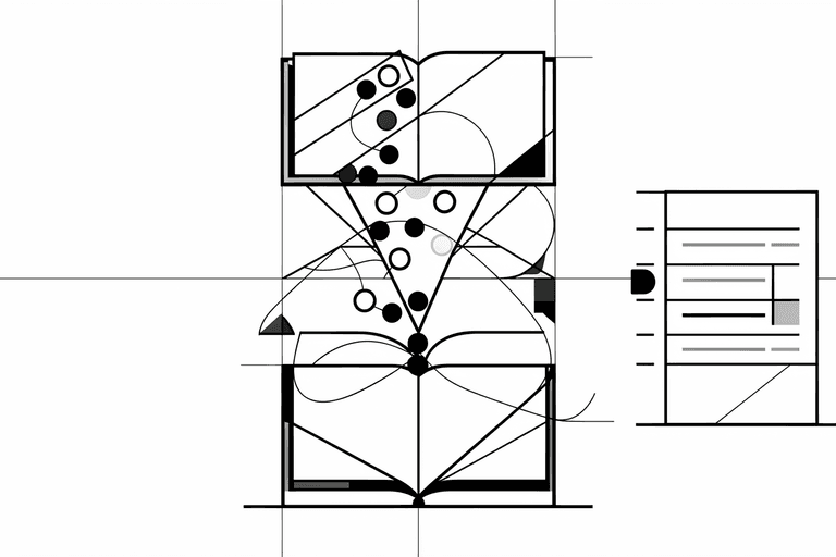 논문 번역에서 용어가 뒤죽박죽이라면: TranslateGemma + 마스터 용어 사전 — bauhaus 스타일 키 비주얼