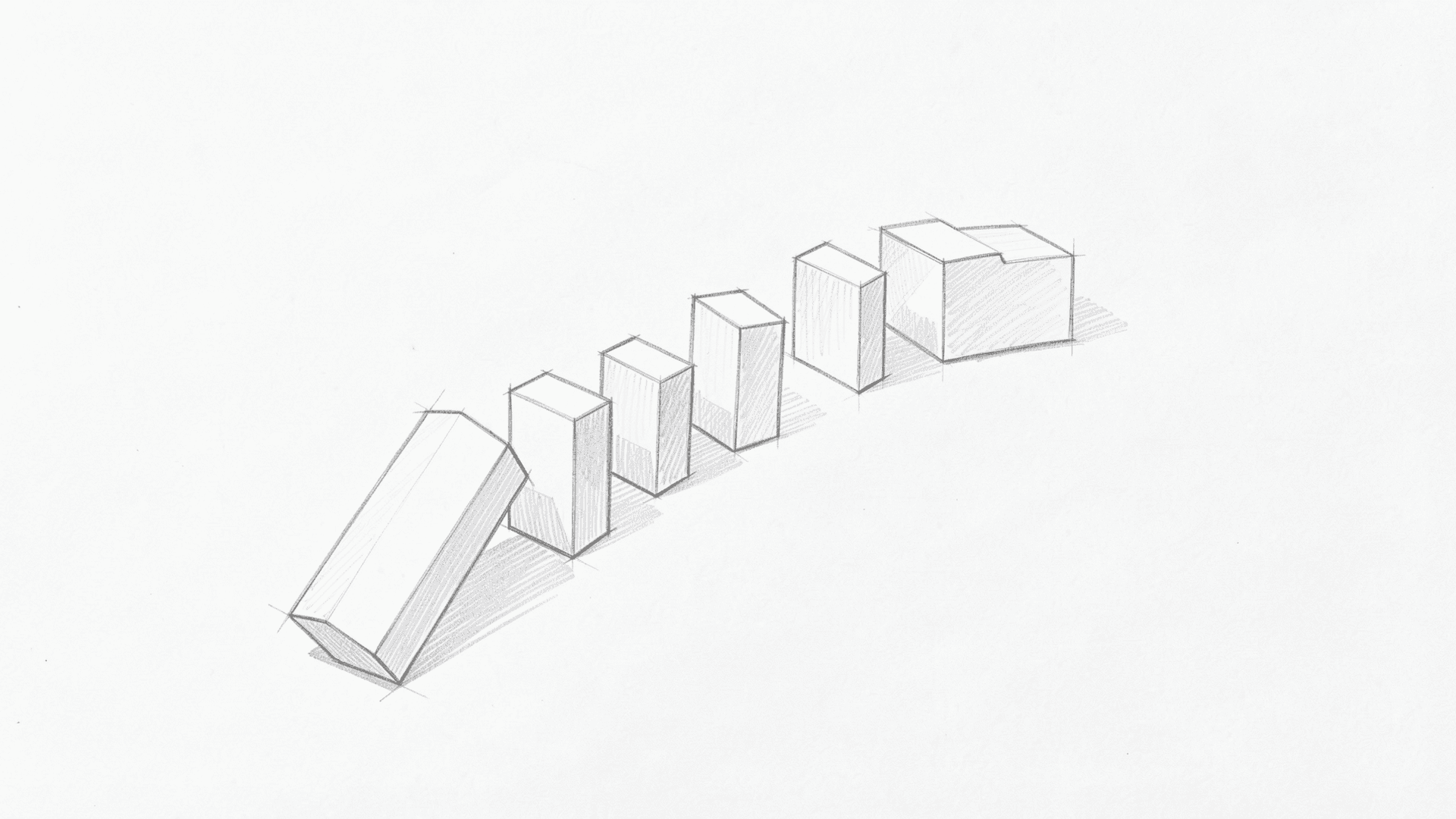 도미노 자동화: 웹훅 하나로 서비스 5개가 연쇄 반응하는 구조 — pencil-sketch 스타일 키 비주얼