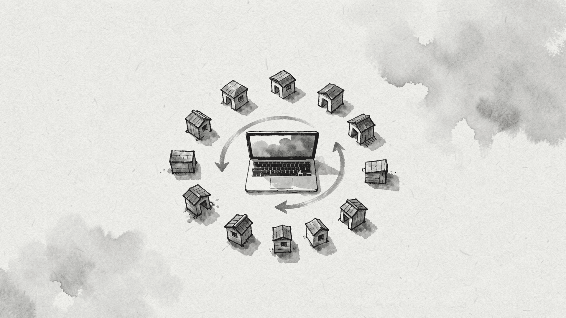 2주간의 Vibe Coding 회고: Claude Code로 10개 프로젝트 만들기 — sumi-e 스타일 키 비주얼