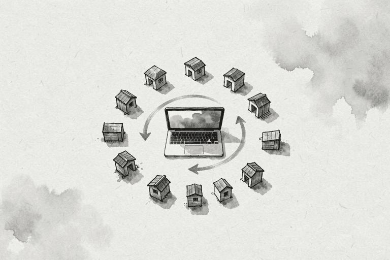2주간의 Vibe Coding 회고: Claude Code로 10개 프로젝트 만들기 — sumi-e 스타일 키 비주얼